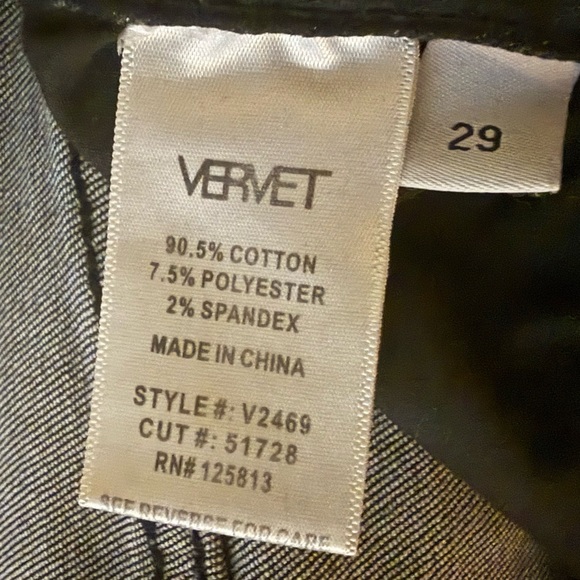 VERVET BY FLYING MONKEY Black Distressed Flare Jeans sz 29 - Picture 5 of 6